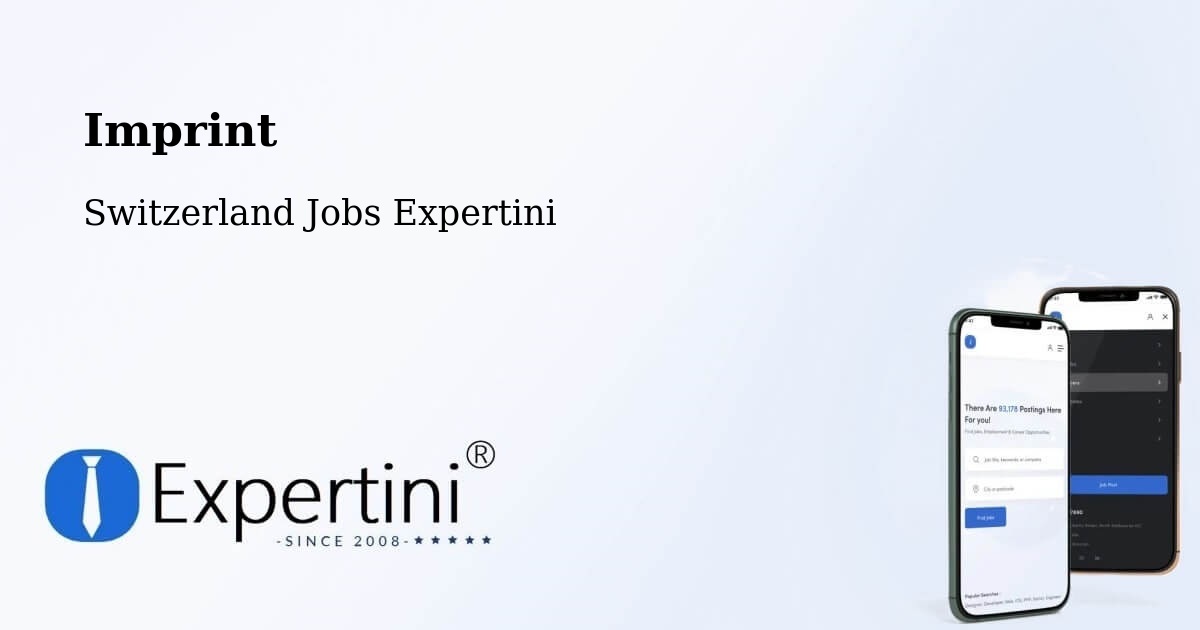 Imprint - Switzerland Jobs Expertini