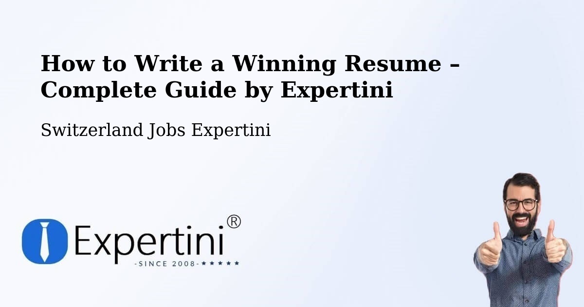 Resume Writing Guide for Job Seekers – Root - Root, Switzerland Jobs Expertini